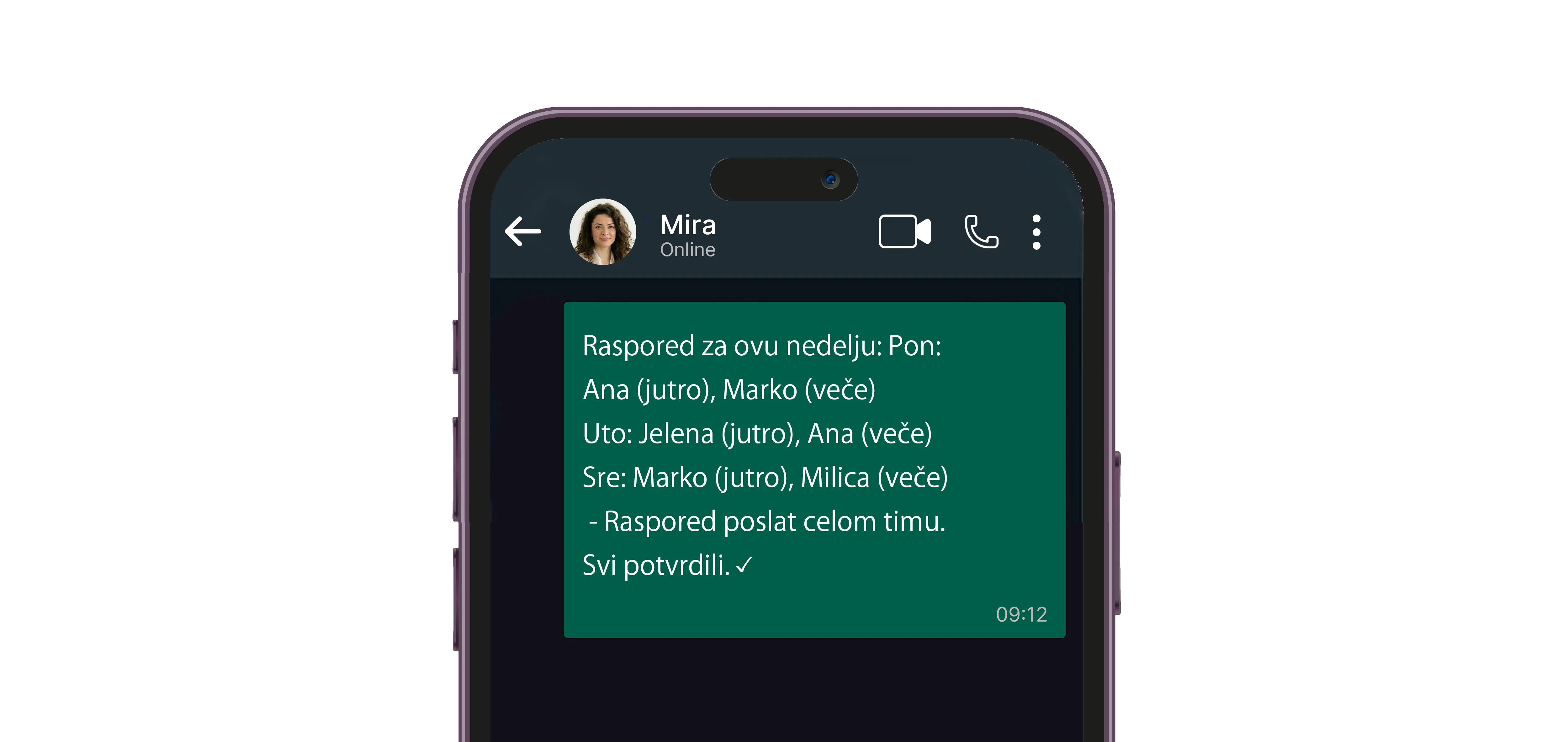 Organizuje smene bez papira